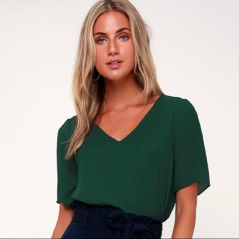 Lulu’s Emerald Jewel Tone Top